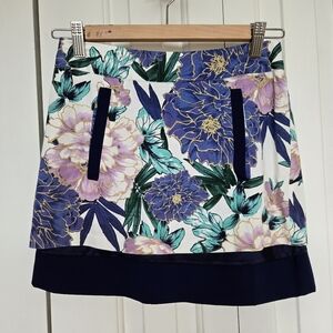 Floral Mini Skirt XS